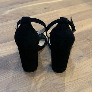 Black Suede Steve Madden Block Heel Size 7.5